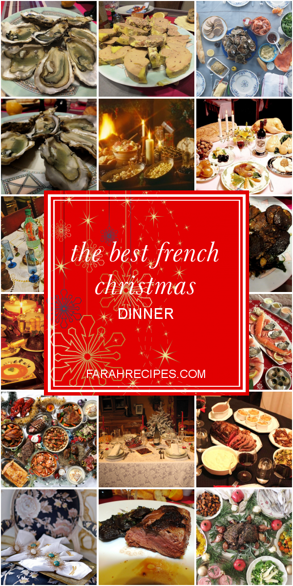 French Christmas Menu